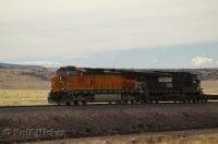 We had to make a crazy dash to get in front of this train to take a picture in Arizona, USA. Two engines one operated by Norfolk Southern and the other Union Pacific.