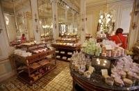 The Demel in downtown Vienna, Austria in Europe is a famous Company surrounded by elegant decor.