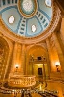 The antechamber, inside the dome of the Legislative Building in Winnipeg, Manitoba. Built between 1913 and 1920 this is the formal entrance to the Legislative Chamber - a very grand in appearance with Greek and Roman influences of architecture.