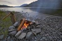 Camping around Nimpkish Lake is one of the most tranquil places to spend a holiday in British Columbia, Canada.