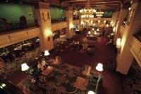 The tastefully decorated foyer of the Fairmont Royal York Hotel in the city of Toronto, Canada.
