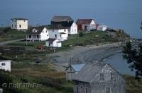 A small community on the shores of the St Lawrence estuary in the region of Land's End on the Gaspe Peninsula, Quebec.