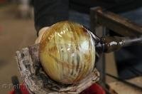 A piece of art takes shape at the Lincoln City Glass Center in Oregon, USA.