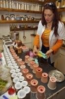 The Candle Making Workshop is part of the La Source Parfumee and Old Distillery in the village of Gourdon in the Provence, France in Europe.