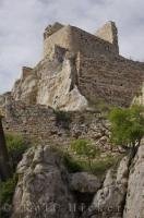 The historic castle of Morella in the Communitat Valenciana, Castellon, Spain stands as a symbol of ancient battles.