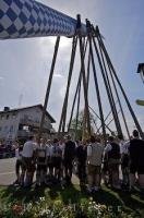The historic Maibaum Festival is held annually by the Bavarian German community of Putzbrunn, Germany.
