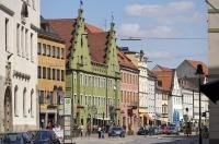 Freising, Germany is a Bavarian town where the streets are adorned with historic buildings.