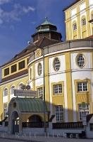 The historic Hofbrauhaus along the Mainburger Road in the town of Freising, Bavaria, Germany.