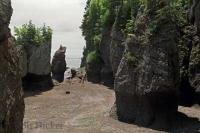 The Hopewell Rocks are situated in New Brunswick, Canada and are sculpted by the worlds highest tides.