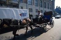 An interesting method of transport while visiting Quebec City in Canada is by Horse and Buggy.