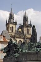 The Art Nouveau monument dedicated to Jon Hus is located in the Old Town Square in the Old Town District of Prague. This is a free standing sculpture erected in 1915. Jon Hus is an important man to the history of Prague.