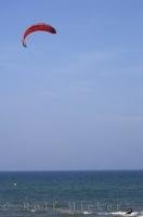 Kite surfing is becoming a major outdoor activity along the waters of the Costa Blanca in Valencia, Spain.