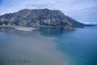 The Kluane Lake situated in the Kluane National Park of the Yukon Territory in Canada.