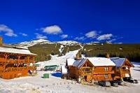 The Lake Louise Ski Area and Resort in Banff National Park, in the heart of the Canadian Rocky Mountains in Alberta, Canada, is busy with activity when there is snow on the ground. This ski area has fantastic winter sports activities in the Rockies.