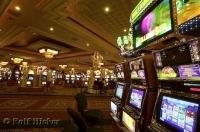 The gaming machines in a Las Vegas casino in Nevada, USA.