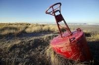 One of the interesting attractions at Long Beach in Washington, USA besides the beautiful sandy beach and information platform.