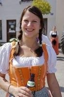 The ale served at the Maibaumfest starts the party in Putzbrunn, South Bavaria, Germany.