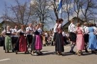 The Maibaumfest has a variety of events throughout the day which includes this dance group from Putzbrunn, Germany.