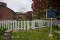 An information sign outside the McFarland House in the town of Niagara-on-the-Lake in Ontario, Canada.