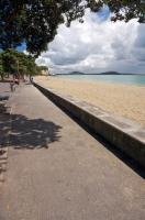 A long promenade adorns the waterfront in Mission Bay in Auckland on the East Coast of the North Island of NZ.