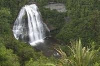 Picture of the Mokau Falls in Te Urewera National Park on the North Island of New Zealand