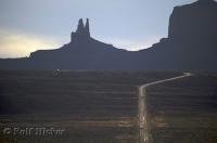 Towering pinacles dot the landscape in Monument Valley in Utah, USA.