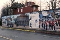 Chemainus on Vancouver Island in British Columbia is a unique town known for its large wall murals.