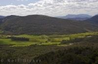Along the Napoleon Route in the Provence, France the scenery is stunning with some of the greenest hills and meadows.