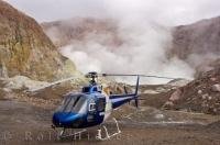 Helicopter tours to White Island on the East Coast of the North Island of New Zealand are fascinating when you land on this active volcano.