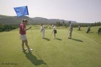 Picture yourself practicing your putts on the bent grass greens at St. Andrews Na Creige Golf Course in Newfoundland, Canada.