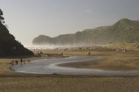 Piha Beach is so close to Auckland and yet a whole world away making it the perfect weekend getaway destination for many Aucklanders in New Zealand.