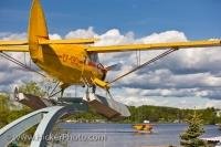 As the Norseman bush plane capital of the world, it is not surprising to see one put on a pedestal in the small town of Red Lake in Northern Ontario, Canada.