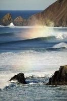 A photo of the stunning ocean scenery seen from Ecola State Park along the Oregon Coast, USA.