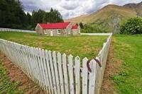 The old school house which was called the Upper Shotover Public School is situated at the end of Skipper Road in a popular destination called Skippers Canyon in Central Otago, New Zealand.