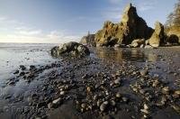 Ruby Beach is situated on the Olympic Peninsula in the Olympic National Park in Washington, USA.