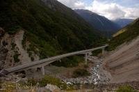 The 440 metre long Otira Viaduct through Arthur's Pass is one of the most notable environmental engineering achievements in New Zealand.