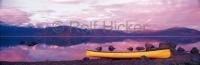 Landscape Pictures of a Canoe at Kluane Lake