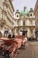 A baroque style church, Peterskirche as it is today was constructed between 1702 and 1708 in the city of Vienna, Austria.