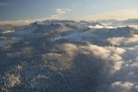 Winter scenery of Northern Vancouver Island in British Columbia, Canada.