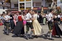 Couples from Putzbrunn, Germany perform their dance routine for the festival in Putzbrunn, Southern Bavaria, Germany.
