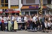 The streets of Putzbrunn, near Munich Germany are lined with small shops.