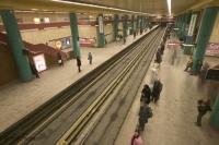 Stock Photo of People waiting in Montreal Metro Station