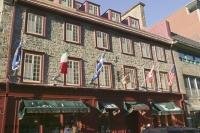 A fine example of an early and historic building in downtown Quebec, Canada.
