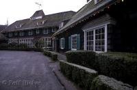 A rainforest lodge situated next to Lake Quinault in the Olympic Peninsula of Washington, USA.