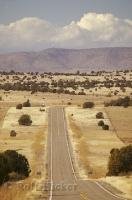 A photo of a desert road in Arizona, USA.