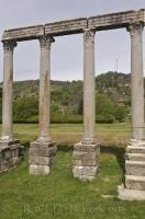 In the Roman village of Riez in Provence, France the remains of a Roman Temple are a popular attraction.
