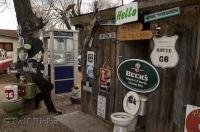 A few pieces of memorabilia from the 50s and 60s along Historic Route 66 in Seligman, Arizona.