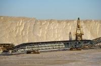 The salt industry in the Camargue region of Provence in France, Europe.