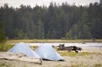 A great place to camp and enjoy the scenery is at San Josef Bay, Vancouver Island, BC, Canada.