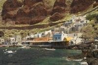 Ammoudi Beach is a popular destination on Santoini Island in Greece